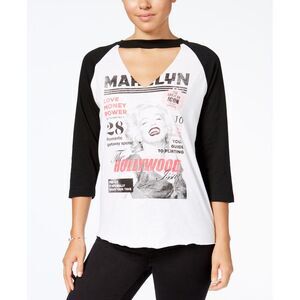 Freeze Juniors Marilyn Graphic Raglan Top